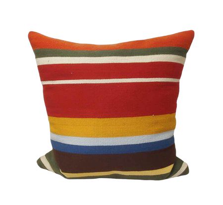 Wool Blend Large Striped Pillow 22"x23"