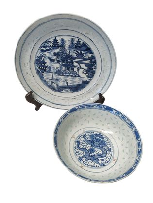 Matching Ceramic Bowl + Plate 8.5"D