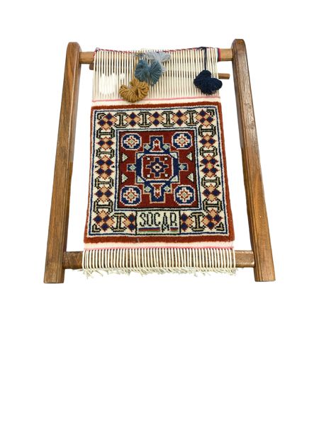 Small Turkish Rug om Loom Wall Art 16"H x 12"W