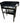 Century Elixir Black Lacquer Bar Cart on Bass Casters, H. 41.25 in. x W. 34 in.