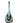 Teal Green Glass Teardrop Vase Hand Blown14"x6"w