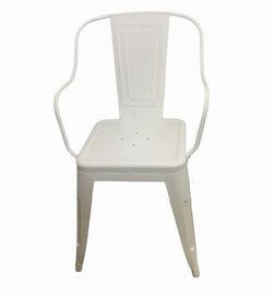 White Metal Arm Chair