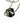 10k White Gold and Black Enamel Slider w/Dolphin, 5g