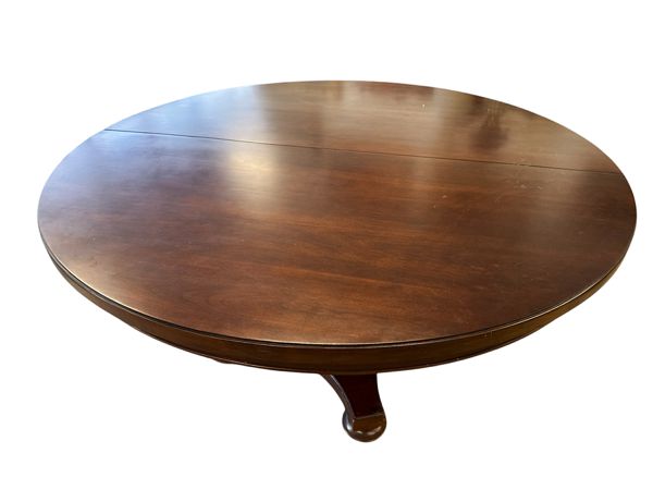 Martha Stewart Collection Round Dining Table w/Leaf (60x30", 24"leaf)