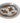 Enamel on copper plate w/ leaf pattern, 9.5D