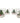 12 Christmas Luminac Cocktail Glasses, Boxed. 3.25 x 3"dia