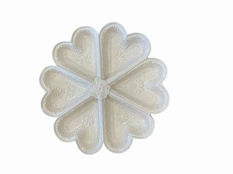 MOMA porcelain cookie mold, 1840 reproduction, 8"D