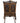 English hand-carved walnut blind cabinet 74"h 42"w 23"d