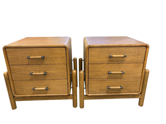 PAIR of new Four Hands Caroline Nightstands, 28x20x28"