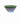 Ceramic Serving Bowl w/Green,Pink & White Base 5x10"