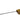 Brass ladle w/ forged iron handle, 2.75" h, 19" l, 5.75" diam.