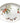 Royal Worcester "Evesham" oval porcelain serving platter, 11" x 13"