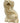 Small Staffordshire ceramic dog, 6.5" h