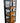 Black lattice 5-tier folding bookcase w/ natural wood shelves, 60" h, 29" w, 12.