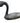 Vintage Decoy Decor Black Swan, 12"h x 22"w