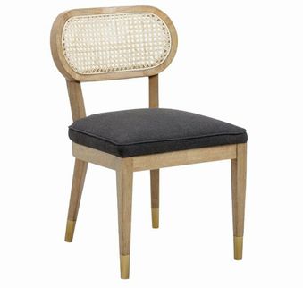 Cosette Black Dining Chair  18.5"W x 21"D x30.5"H