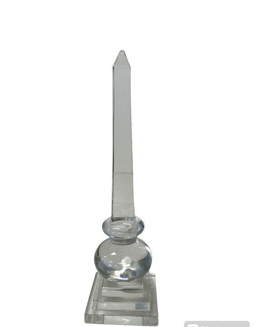 Crystal Obelisk 17"H