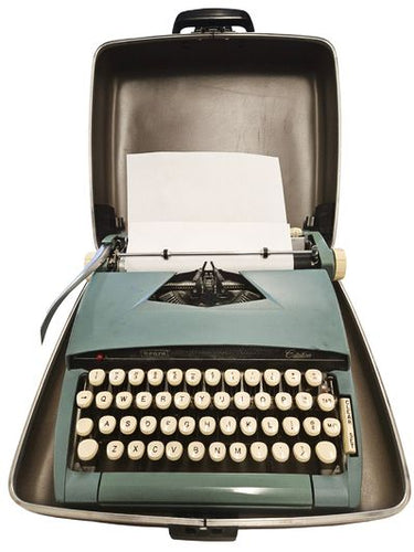 Early 1960s Sears Manual Blue Citation Portable Typewriter in Case