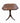 Mahogany pedestal tilt-top table, 29.75 (flat), 39.25" (tilted), 20" x20"