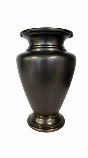 Resoration Hrdwr. Bronzed Classic Shaped Vase, 10"H