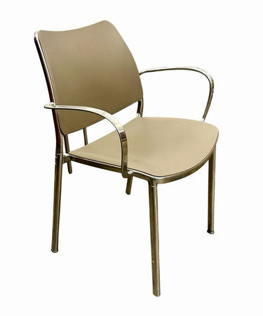 6 GAS Contemporary Aluminum Side Chairs, Design Jesus Gasca for STUA