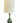 MCM green ceramic lamp w/ ivory drum shade, 27" h