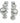 Set of 6 vintage wine glasses w/ silver band, 5.25" h