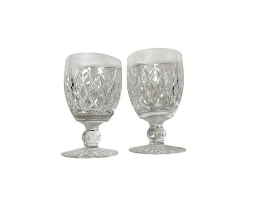 Pair of Waterford Stemmed Glasses 5 H