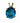 14k Yellow Gold & Blue Topaz Pendant