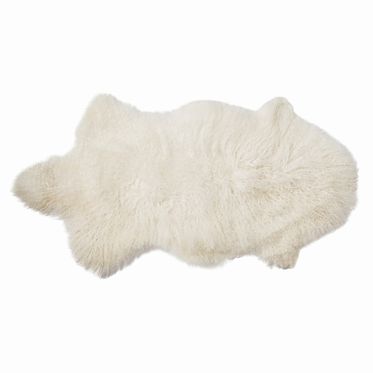 Natural Fur Rug 20"W x 35"D x 0.5"H