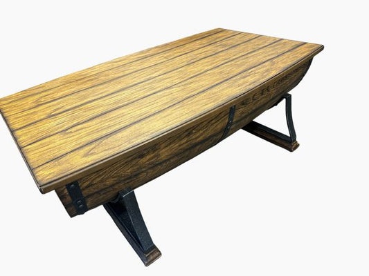 Barrel Coffe Table, 54x31.5x19"