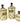 Set x3 MaqcKenzie-Childs Cannisters w/ Lids
