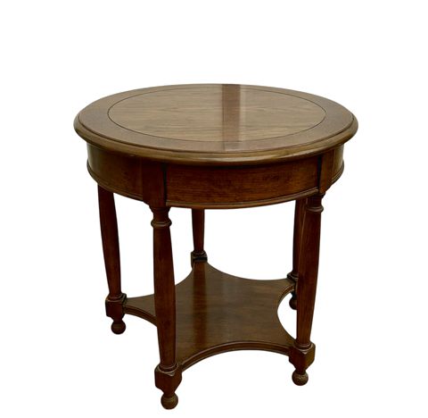 Henredon Round Side Table, H. 26.5 in. x 26 in. Diam.