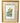 Signed/numbered colored and embossed etching in gold frame of Quebec, 19.25" h x