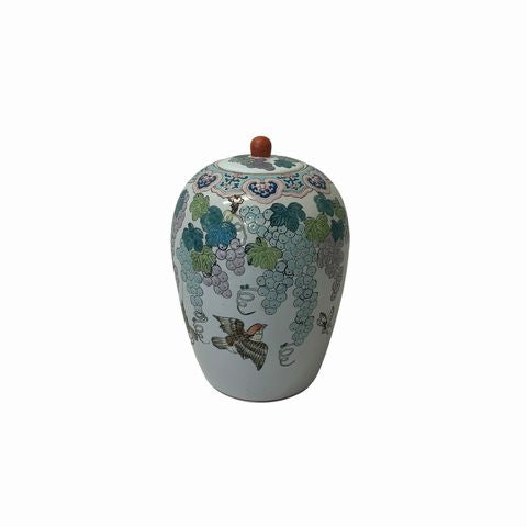 Chinese Rose Medallion Porcelain Vase 12.25x6