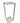 Brushed aluminum and glass plant stand, 41.25" h, 15" x 15"