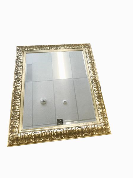 Lg Ornate Silver-Framed Rect Mirror, 27x31"