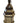 Vintage Moroccan hanging lantern w/ pressed glass, 20" h, 12" diam.