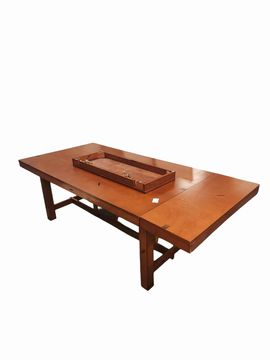 68" Rustic Wood Expandable Dining Table