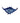 Blue Murano Style Art Glass Stingray 5x12"