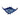 Blue Murano Style Art Glass Stingray 5x12"