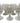 Set of 7 vintage Libbey "Stardust" water goblets, 5.25" h