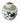 Chinese B&W Round Jar w/Lid, H. 7 in. x 6.5 in.