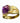 Vintage 14k Yellow Gold, Amethyst & Diamond Ring, 7g, Size 6.5 in.