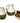 Set x3 Signed Native Pottery 6"H, 5"H, 3"H