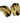 Pair Vintage Christian Dior Gold Tone Half Hoop Clip Earrings