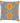 Wool Western Motif Woven Carpet  Faced Pillow 20" Sq.