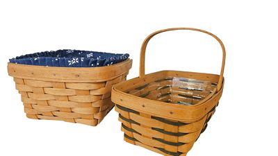 Pair Of Longaberger Baskets 5'x9",4'x10"