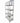 French Wrought Iron Bakers Rack 66"h x 29"w x 15"d, as is