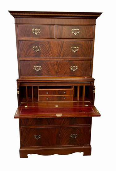 Vintage English George III Style Mahogany Secretary/Dresser